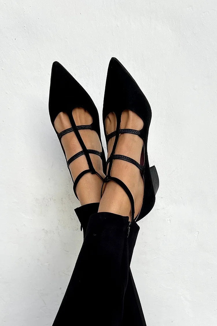 AMÉLIE | Elegant Lace-Up Flats
