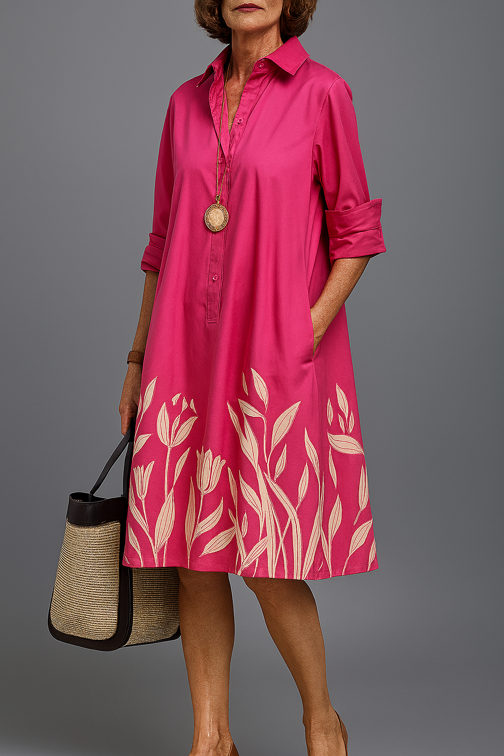 LIRA | Printed Midi Dress