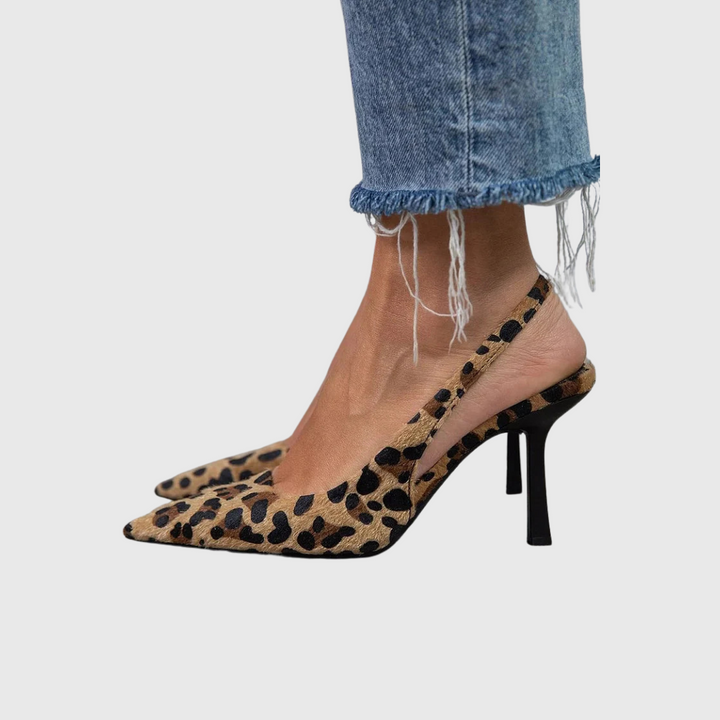 Monique | Leopard Print Pointed-Toe Heels
