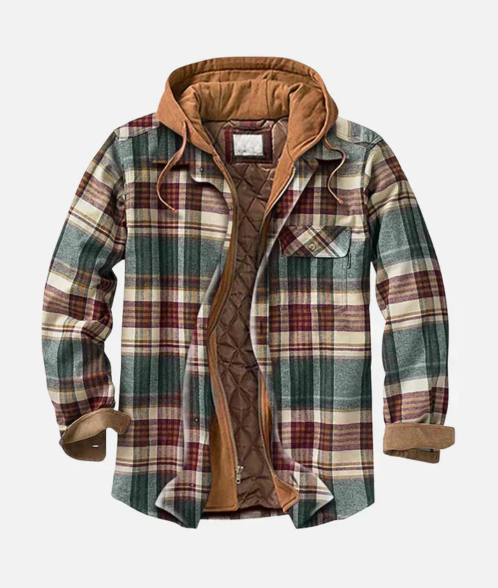 ALAIN | Patchwork Checked Jacket