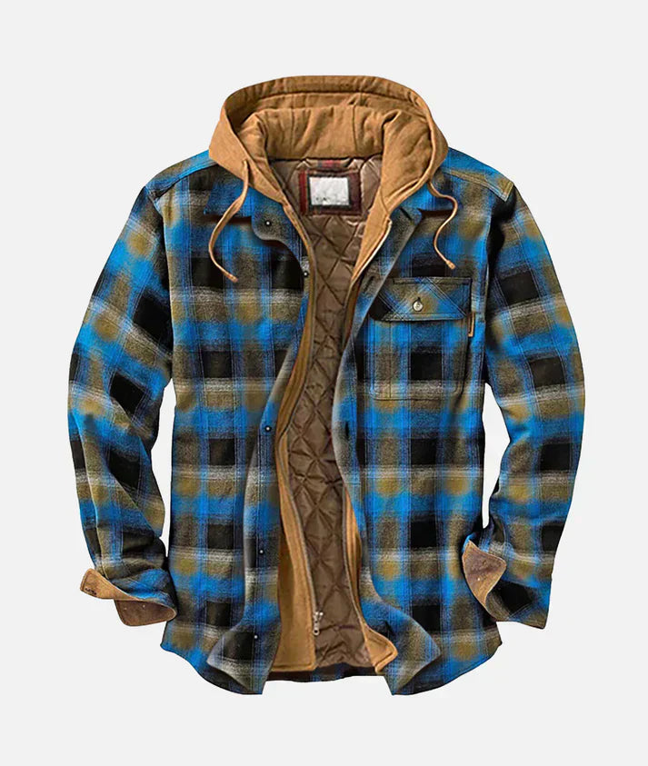 ALAIN | Patchwork Checked Jacket