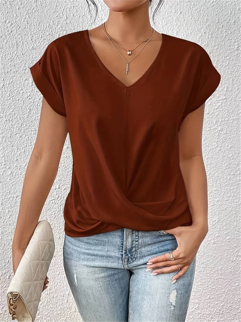 EMMA | Elegant V-Neck Blouse
