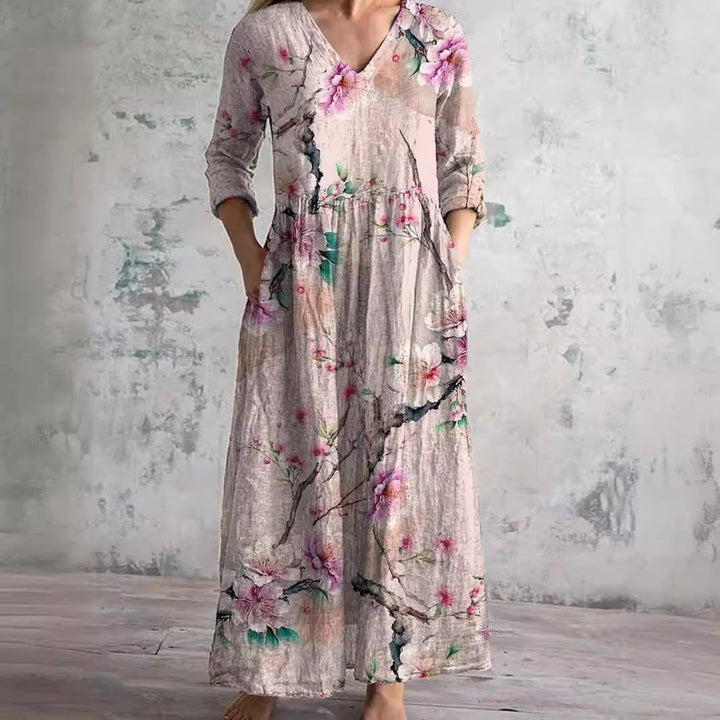 Dearyn | Summer Dress with V-Neck
