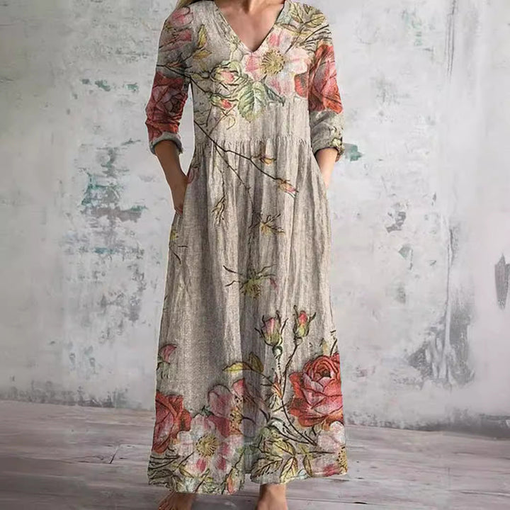 Dearyn | Summer Dress with V-Neck