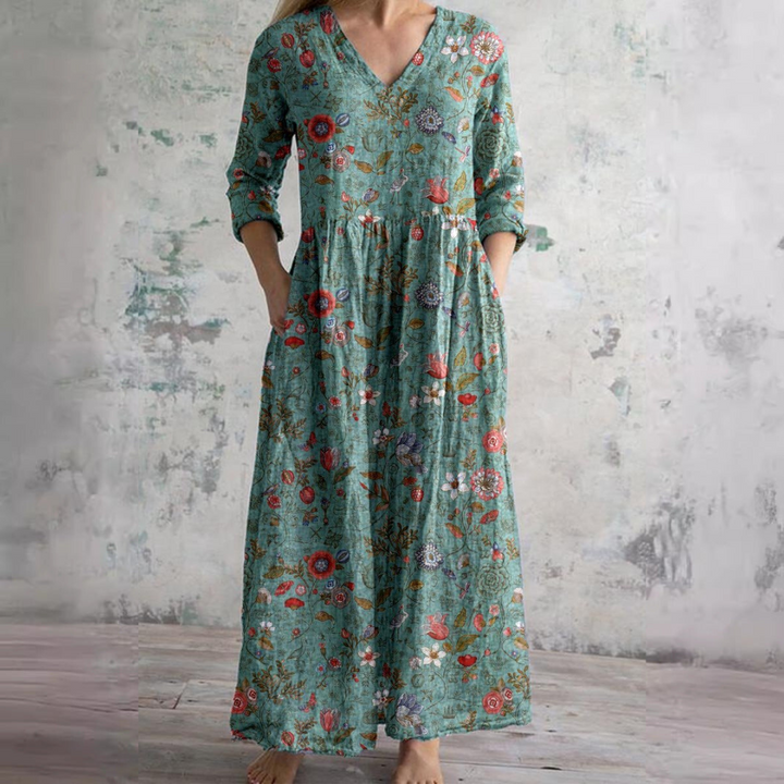 Dearyn | Summer Dress with V-Neck