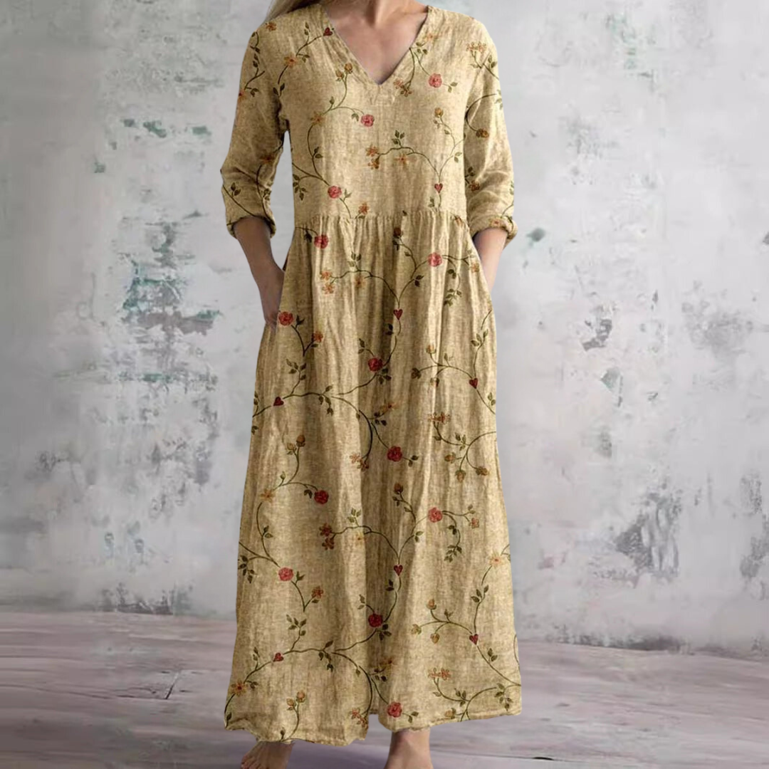 Dearyn | Summer Dress with V-Neck