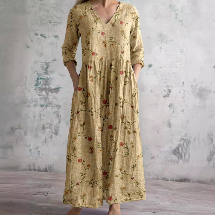 Dearyn | Summer Dress with V-Neck