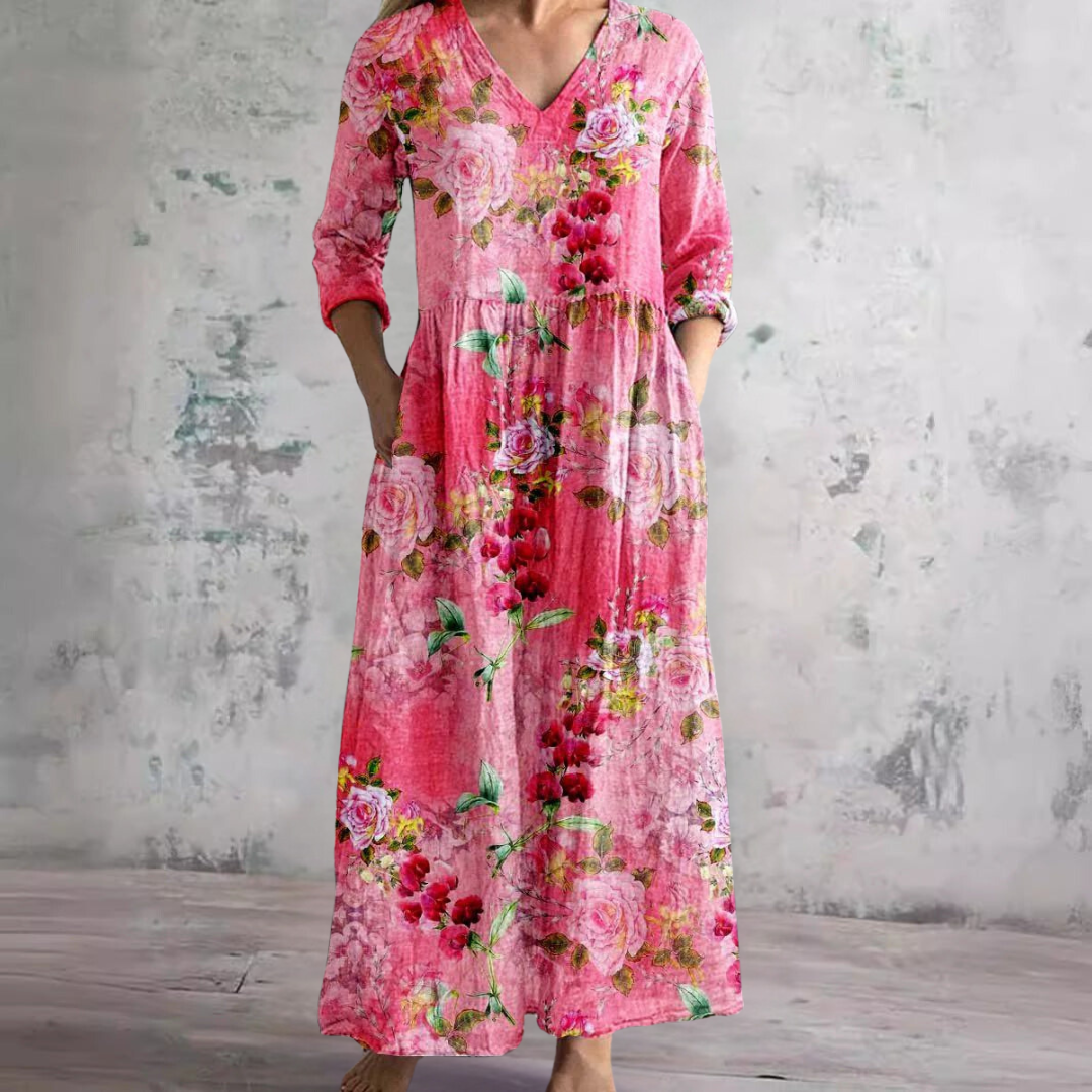 Dearyn | Summer Dress with V-Neck