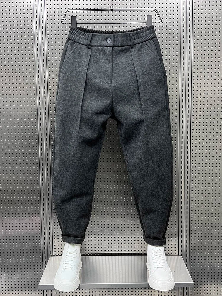 ÉMILE | Elegant Mixed-Fabric Trousers