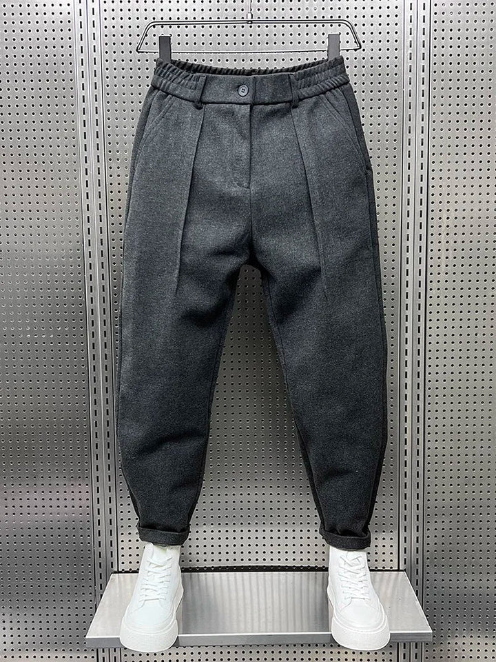 ÉMILE | Elegant Mixed-Fabric Trousers