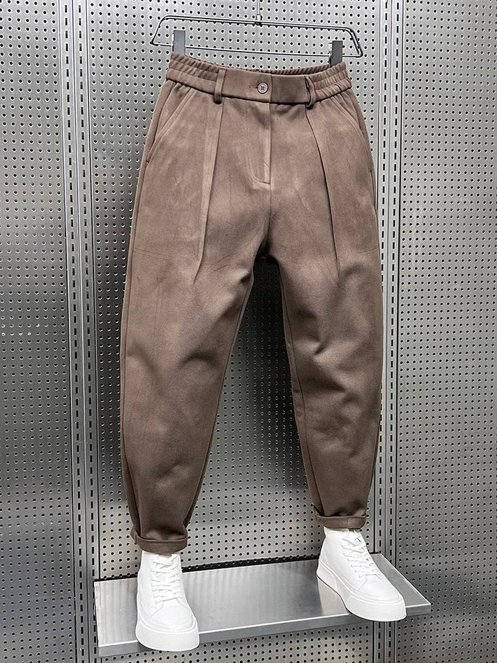 ÉMILE | Elegant Mixed-Fabric Trousers
