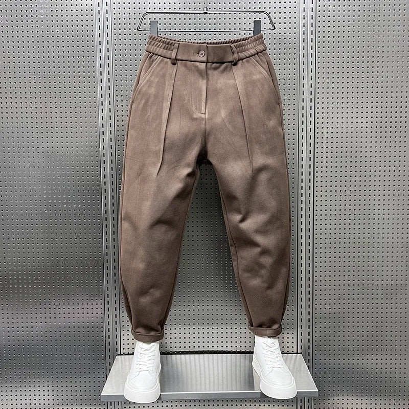 ÉMILE | Elegant Mixed-Fabric Trousers