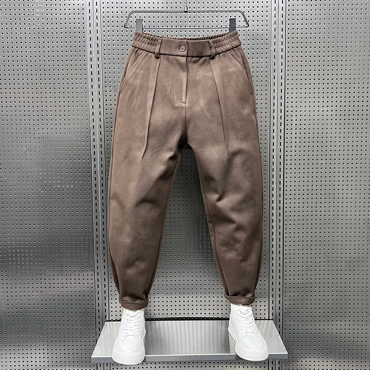 ÉMILE | Elegant Mixed-Fabric Trousers