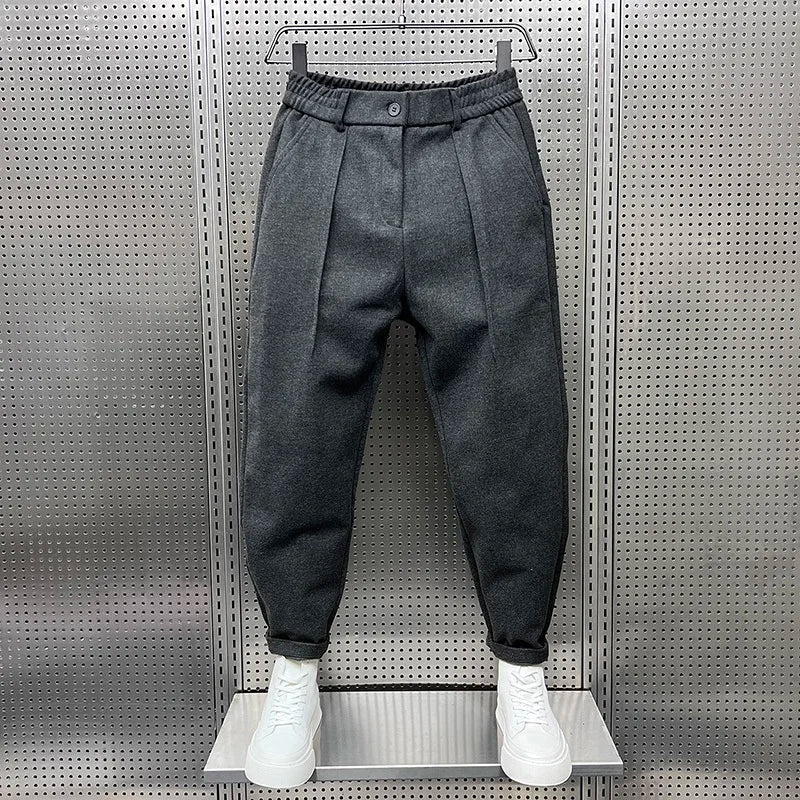 ÉMILE | Elegant Mixed-Fabric Trousers