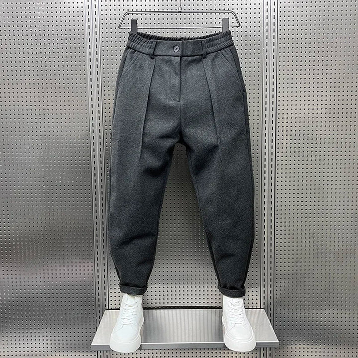 ÉMILE | Elegant Mixed-Fabric Trousers