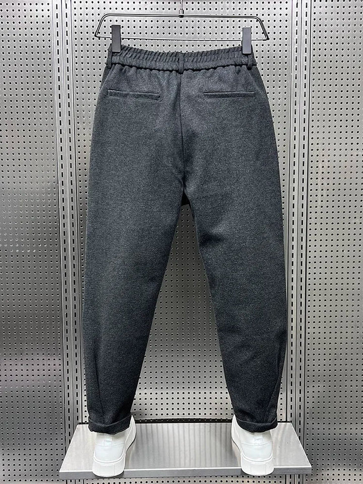 ÉMILE | Elegant Mixed-Fabric Trousers