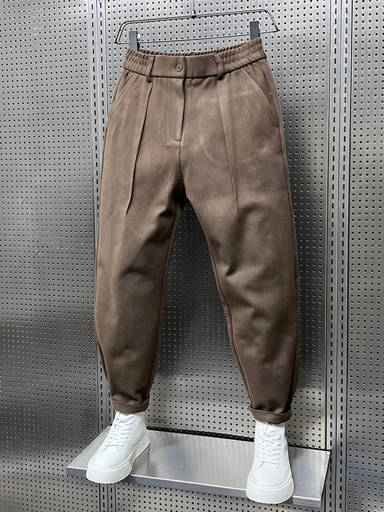 ÉMILE | Elegant Mixed-Fabric Trousers