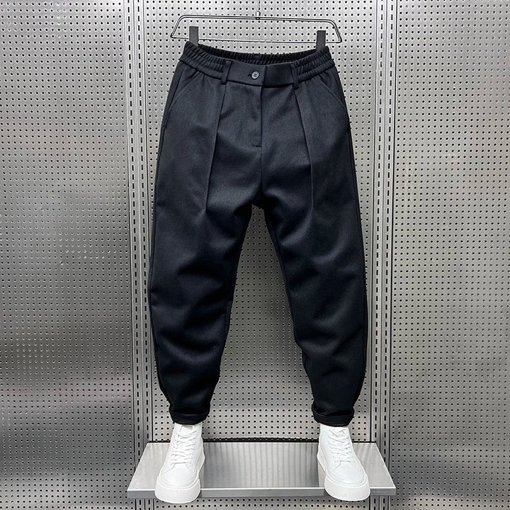 ÉMILE | Elegant Mixed-Fabric Trousers