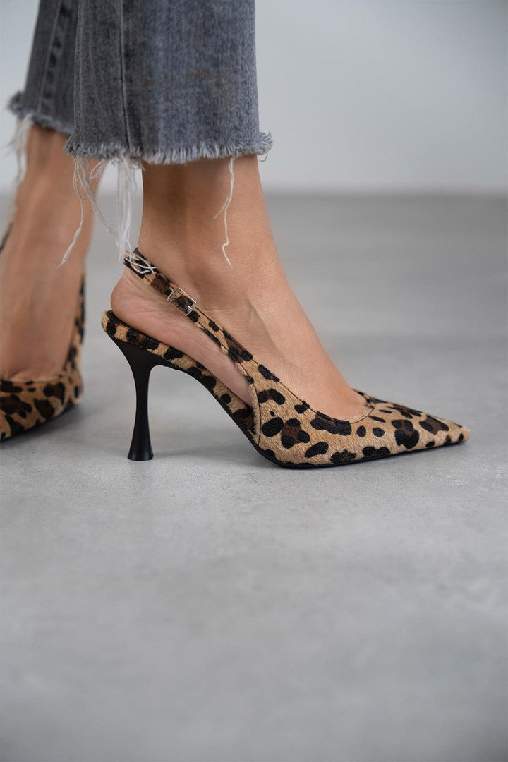 Monique | Leopard Print Pointed-Toe Heels