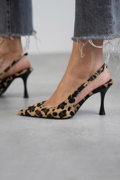Monique | Leopard Print Pointed-Toe Heels